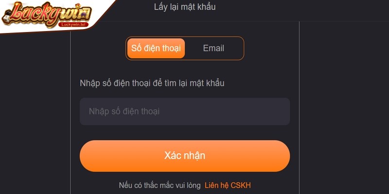 Nguyên nhân quên mật khẩu Luckywin